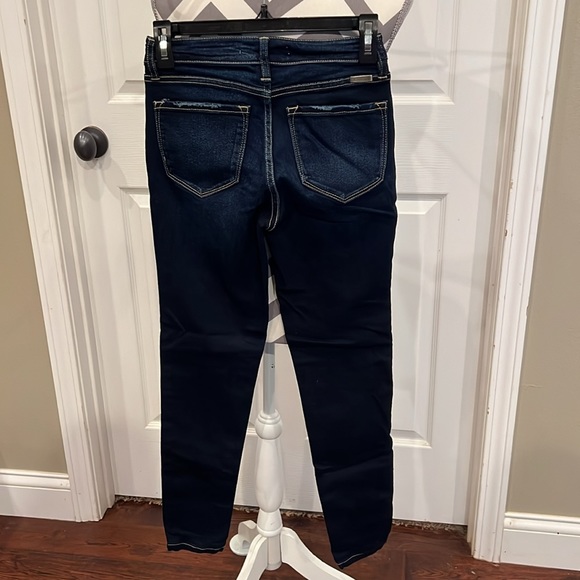 Kancan mid rise skinny jean, dark denim, size 24 - Picture 2 of 7